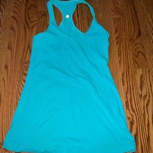 Blue lululemon tank top